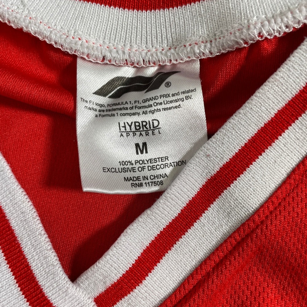 Formula 1 F1 Racing Division Hybrid Apparel Red Pit Crew Jersey Women's MEDIUM - Picture 11 of 12